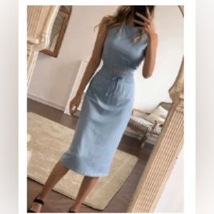 ☀️3/$30 Solid Tank Top and Drawstring Waist Skirt NWOT